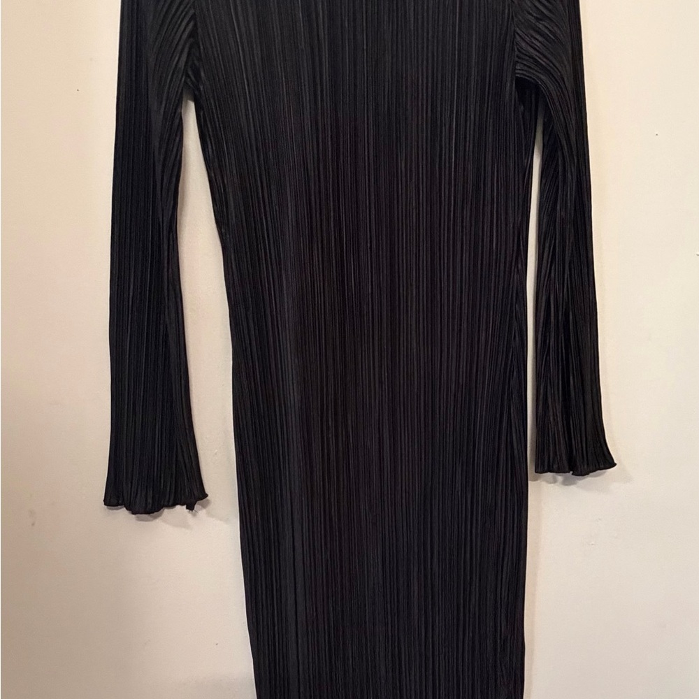 SHEIN Essence Flounce Sleeve Split Thigh Dress